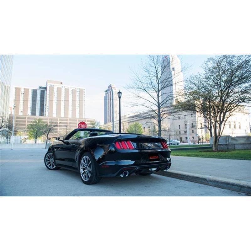Corsa 2015-2017 Ford Mustang GT Convertible 5.0L V8 Polished Sport Cat-Back Dual Rear Exit-SR1 Performance