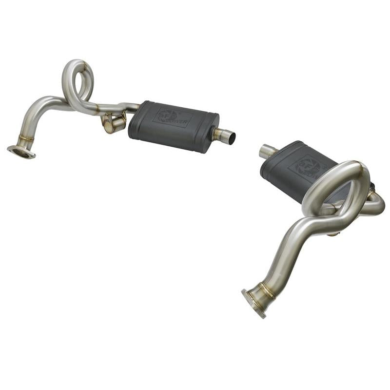 aFe MACHForce XP 13-15 Porsche Cayman S/Boxster S (981) H6-3.4L 2-2.5in. SS Cat-Back Exhaust System-SR1 Performance