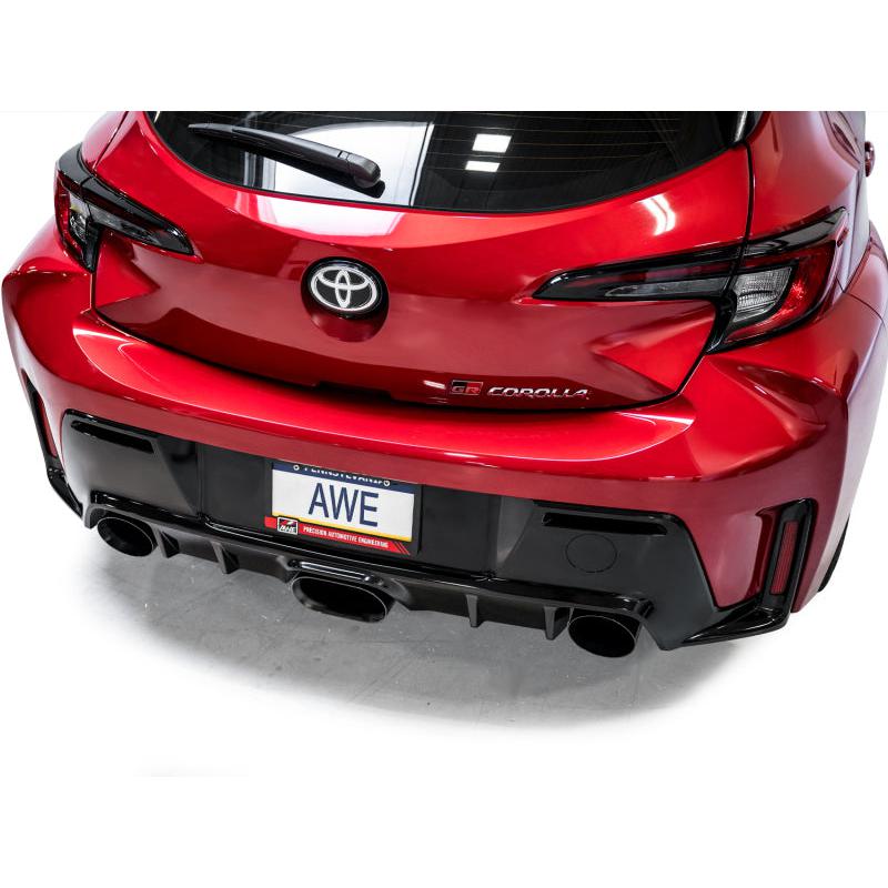AWE Tuning 2023+ Toyota GR Corolla Track Edition Exhaust - Diamond Black Tips-SR1 Performance