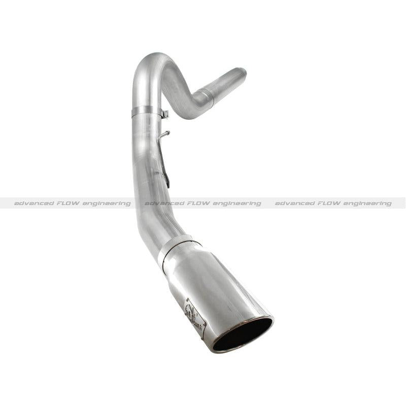 aFe Atlas 5in DPF-Back Aluminized Steel Exh Sys, Ford Diesel Trucks 08-10 V8-6.4L (td) Polished tip-SR1 Performance