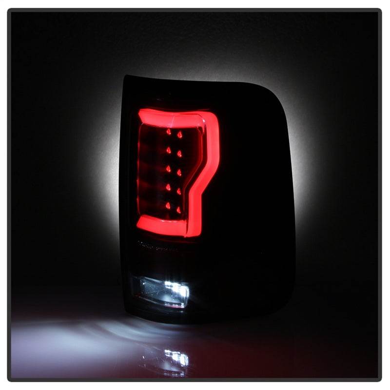 Spyder 04-08 Ford F-150 Projector Tail Lights - Light Bar DRL LED - Black ALT-YD-FF15004V2-LBLED-BK-SR1 Performance