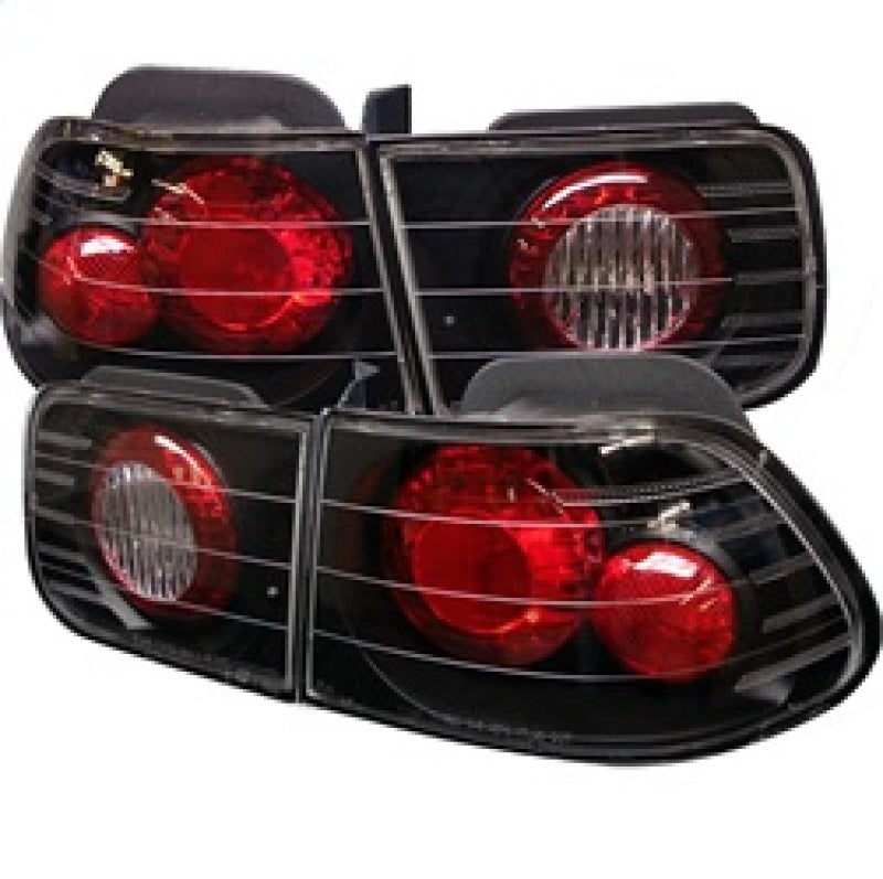 Spyder Honda Civic 96-00 2Dr Euro Style Tail Lights Black ALT-YD-HC96-2D-BK-SR1 Performance