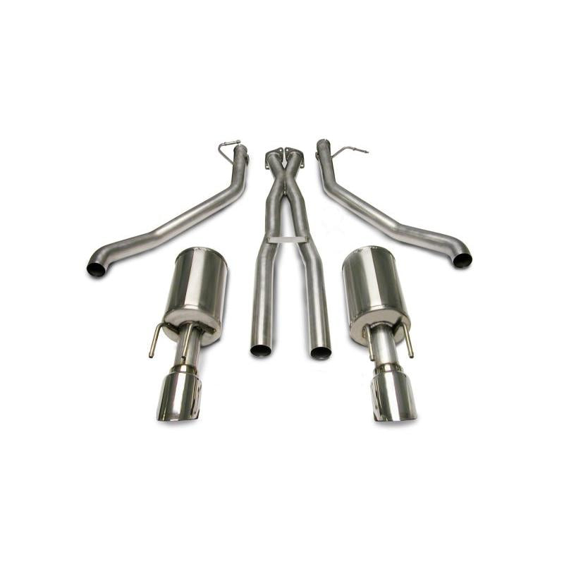 Corsa 2005-2006 Pontiac GTO 6.0L V8 2.5in Sport Cat-Back + XPipe Exhaust Polished Tips-SR1 Performance