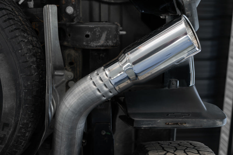 MBRP 2020+ GMC/Chevy 2500/3500 6.6L Duramax 4in Mand Bent Tubing Pro-Ser Cat Back Single Side - 304-SR1 Performance