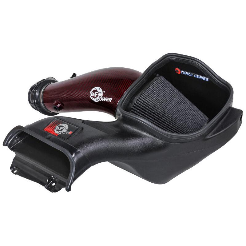 aFe 23-24 Ford F150 Raptor R Supercharged Red Carbon Track Series Air Intake w/ P5R Filter (MOQ 24)-SR1 Performance