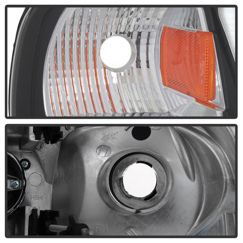 Spyder 97-03 Ford F-150 (After 6/1997) Light Bar Projector Headlights - Blk (PRO-YD-FF15097V2-LB-BK)-SR1 Performance