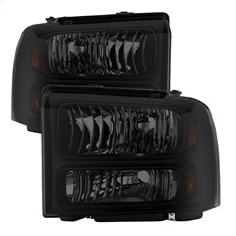 Xtune Ford F250/350/450 Super Duty 05-07 Crystal Headlights Black Smoked HD-JH-FS05-AM-BSM-SR1 Performance