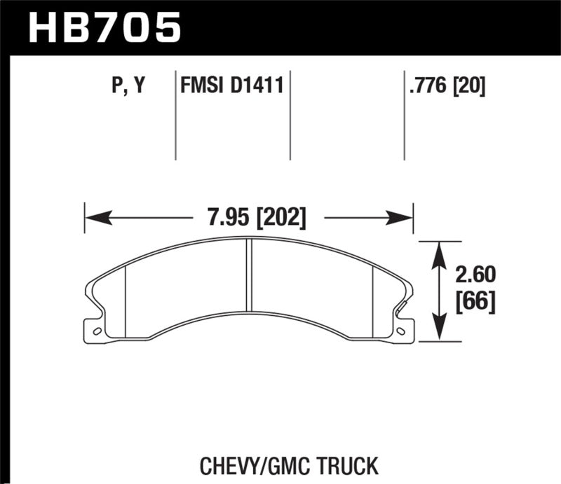 Hawk Chevy/GMC Express/Silverado/Savana/Sierra 15/25/35/4500 SuperDuty Rear Street Brake Pads-SR1 Performance
