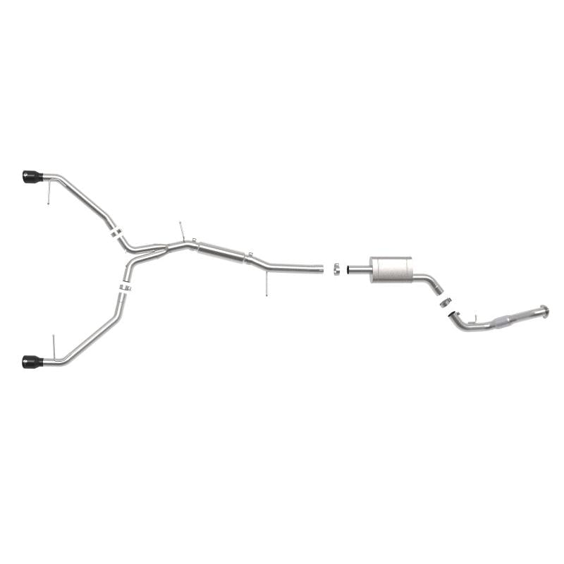 aFe 17-19 Audi A4 (B9) MACH Force-Xp 3in to 2.5in 304 SS Cat-Back Exhaust System-Dual SS Tips-SR1 Performance