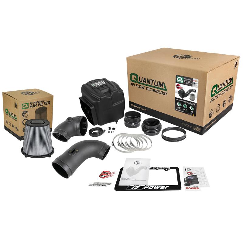 aFe Quantum Pro DRY S Cold Air Intake System 08-10 GM/Chevy Duramax V8-6.6L LMM - Dry-SR1 Performance