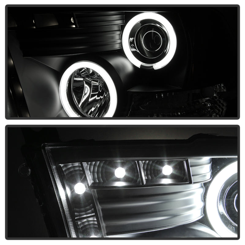 Spyder Dodge Ram 1500 09-14 Projector Headlights Halogen- CCFL Halo LED - Blk PRO-YD-DR09-CCFL-BK-SR1 Performance