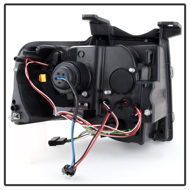 Spyder Ford Expedition 07-13 Projector Headlights Light Tube DRL Blk PRO-YD-FE07-LTDRL-BK-SR1 Performance