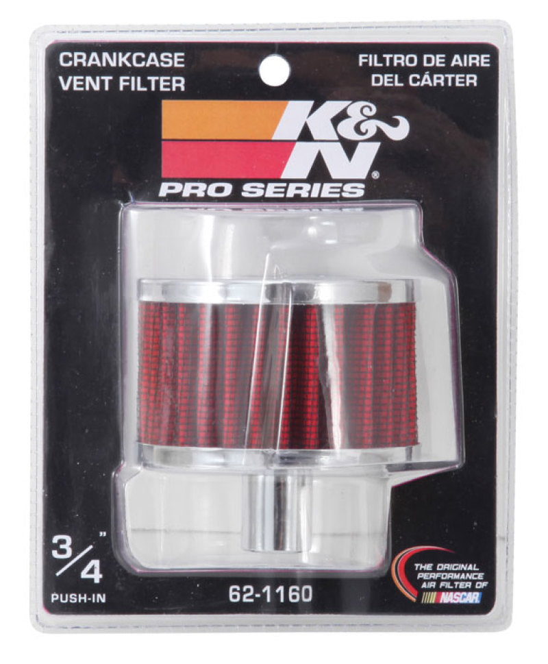 K&N Filter 3/4in Vent 3in Diameter 2in Height-SR1 Performance