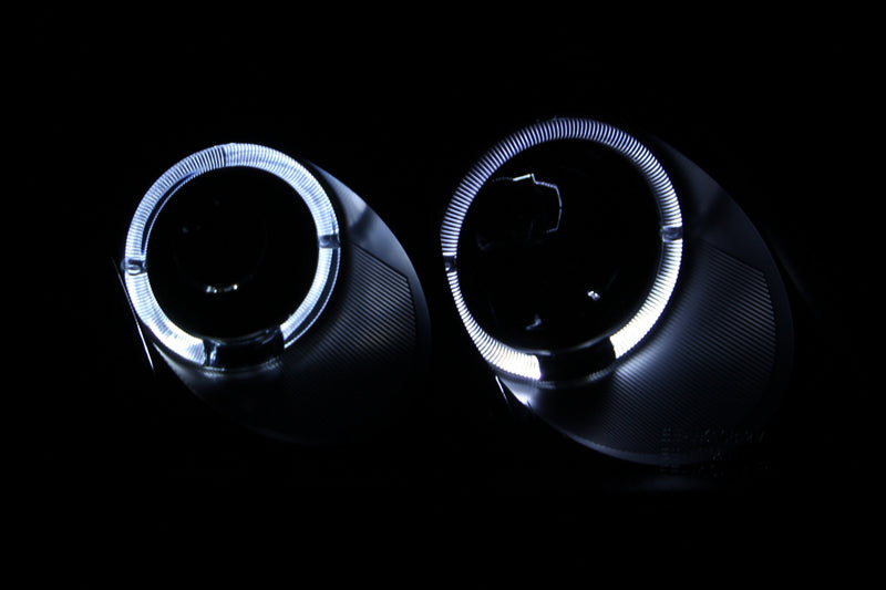 ANZO 2001-2005 Volkswagen Passat Projector Headlights w/ Halo Black-SR1 Performance