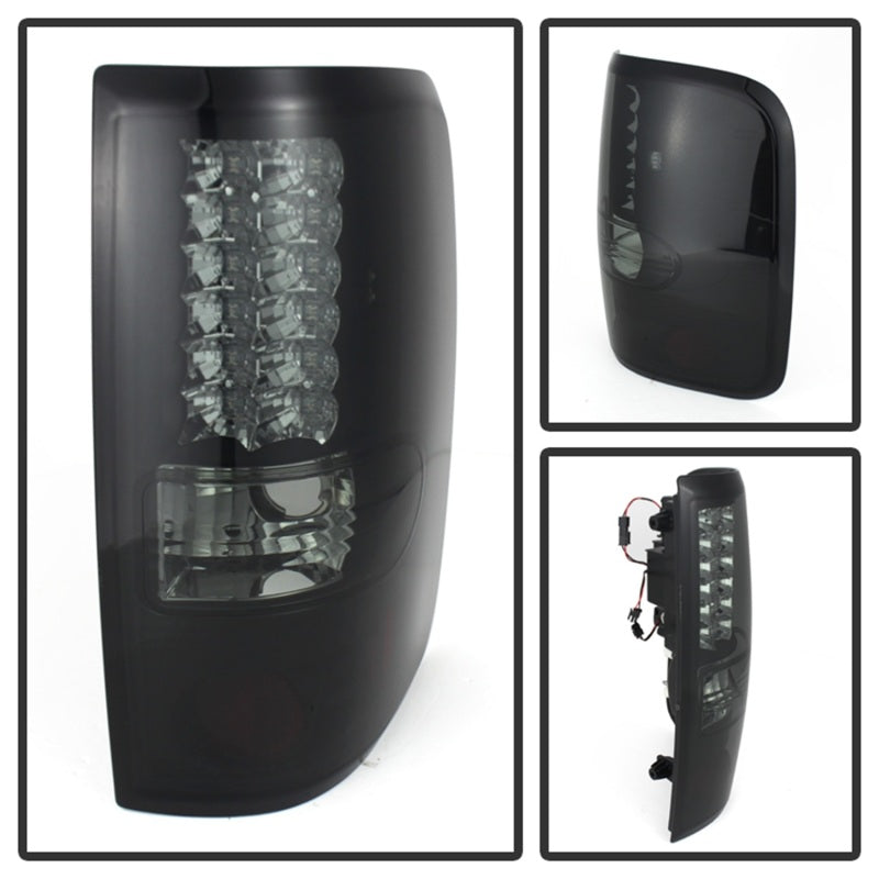 Spyder Ford F150 side 04-08 (Not Fit Heritage & SVT)LED Tail Lights Blk Smke ALT-YD-FF15004-LED-BSM-SR1 Performance