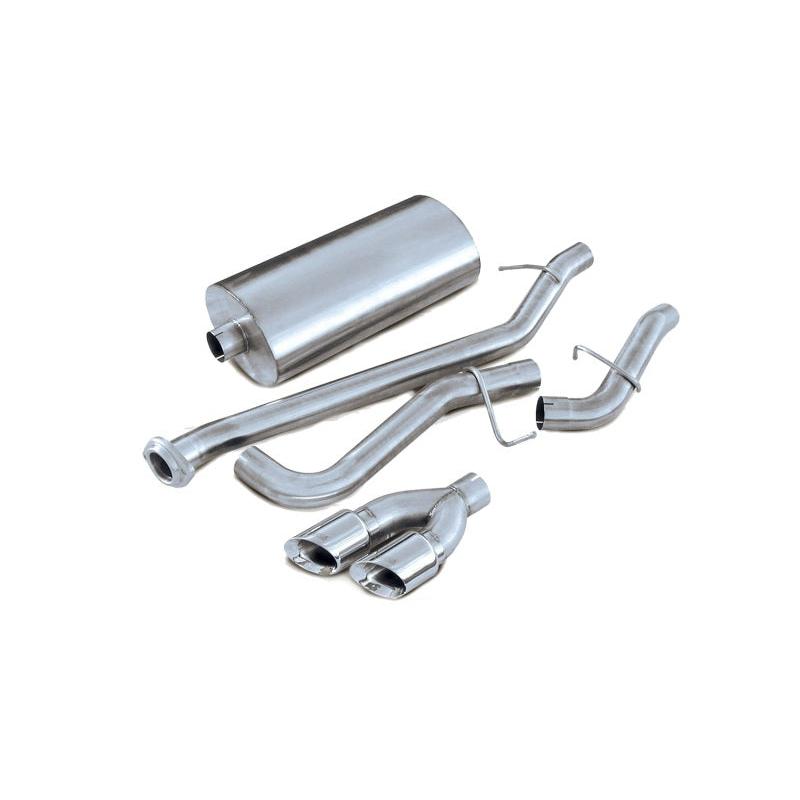Corsa 2002-2006 Chevrolet Avalanche 5.3L V8 Polished Sport Cat-Back Exhaust-SR1 Performance