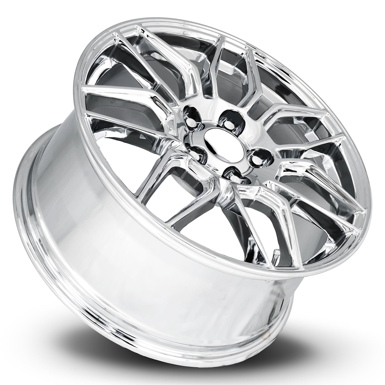 FR 401 – C8 ZO6 CORVETTE REPLICA WHEELS-Chrome 18x8.5 5x4.75 + 54 HB 70.3