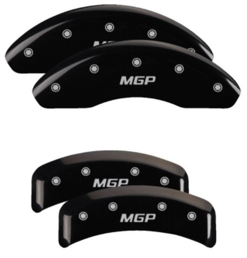 MGP Brake Caliper Covers for BMW 318iC 1984-1993 * Black Finish with Silver Engraved Logos