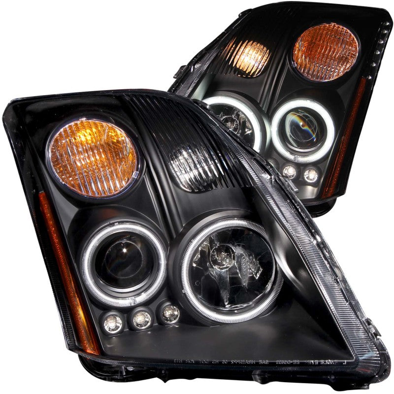 ANZO 2007-2012 Nissan Sentra Projector Headlights Black-SR1 Performance