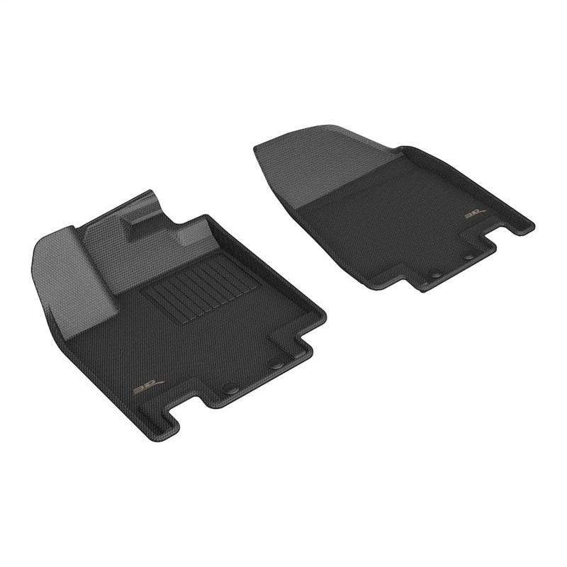 3D MAXpider 22-23 Infiniti QX60 7 Seat Kagu Black Floormat- Row 1-SR1 Performance