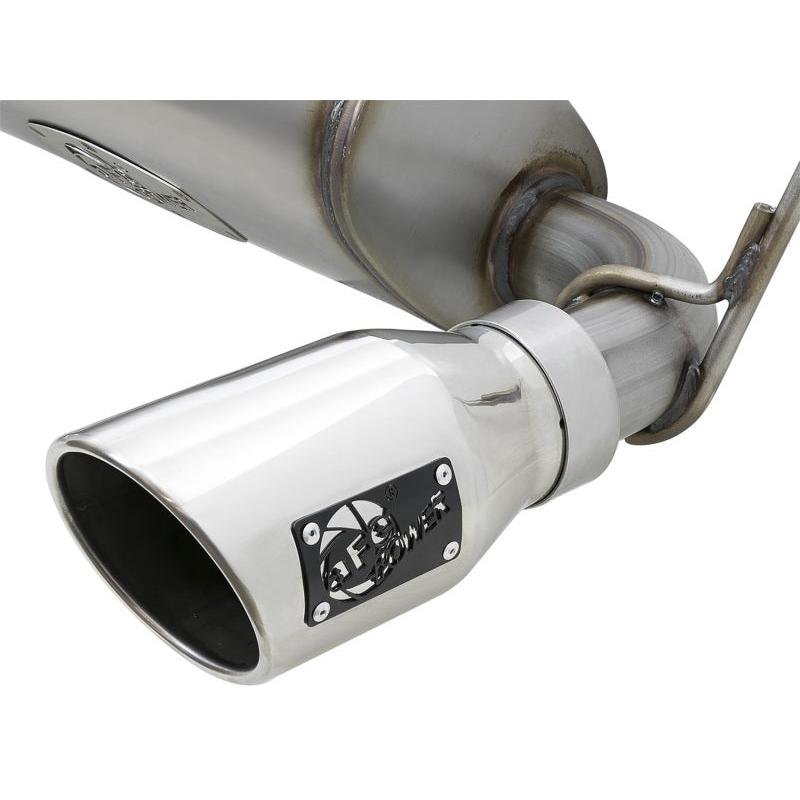 aFe Rebel Series 2.5in 409 SS Axle-Back Exhaust w/Polished Tips 07+ Jeep Wrangler (JK) V6 3.6L/3.8L-SR1 Performance
