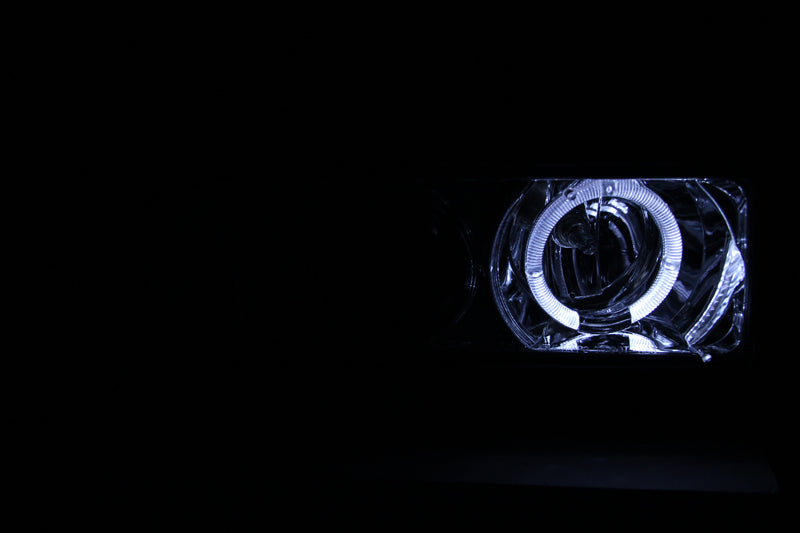 ANZO 1998-2005 Chevrolet S-10 Projector Headlights w/ Halo Chrome-SR1 Performance