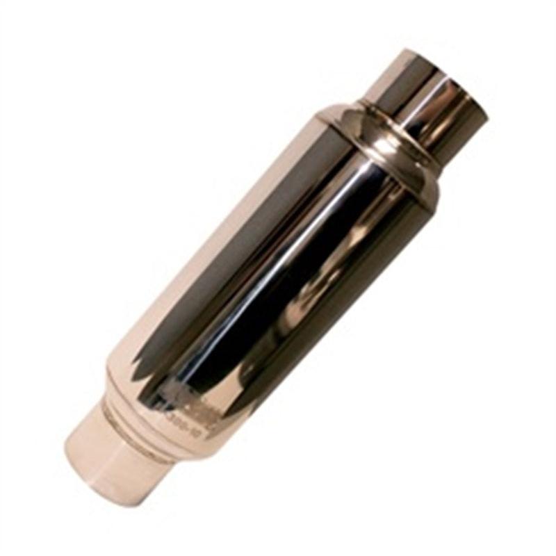 Kooks Universal 3in Round Muffler 10in Long. Pol SS-SR1 Performance