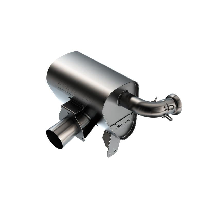 Borla 15-22 Can-Am Maverick X3 900cc Triple Turbo Manifold-Back Exhaust S-Type Muffler -Black Coated-SR1 Performance