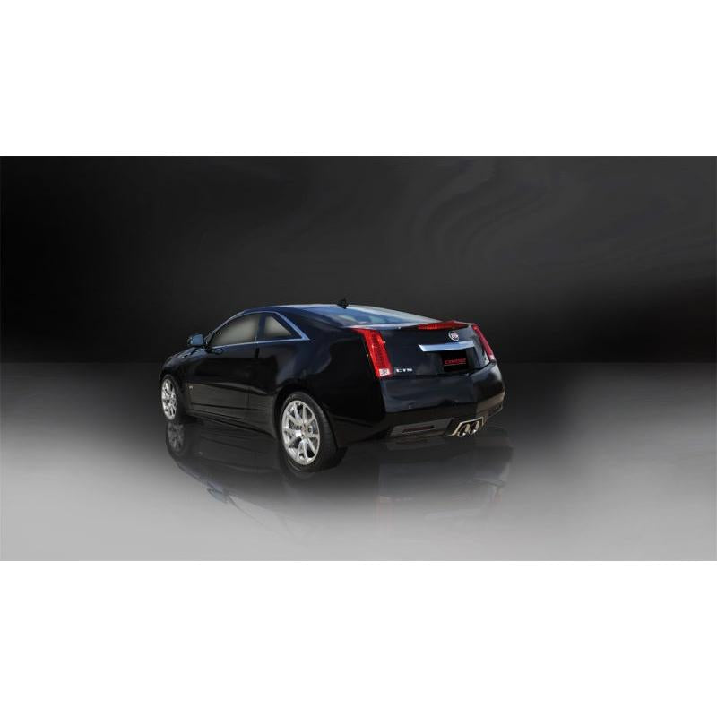 Corsa 2011-2015 Cadillac CTS Coupe V 6.2L V8 Polished Sport Axle-Back Exhaust-SR1 Performance