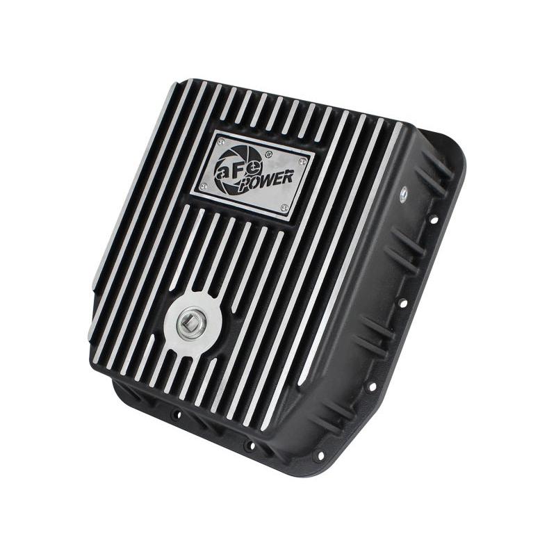 afe Transmission Pan (Black); Ford Trucks 94-08 AODE-SR1 Performance