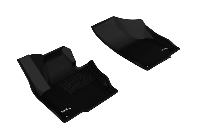 3D MAXpider 2009-2019 Volkswagen Tiguan/Tiguan Limited Kagu 1st Row Floormat - Black-SR1 Performance