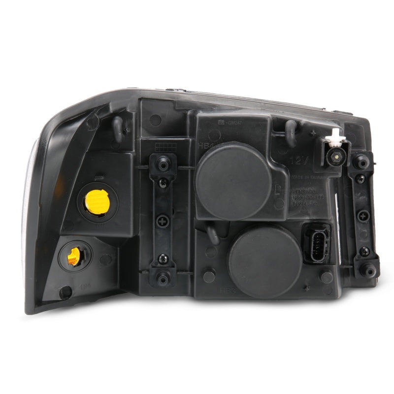 ANZO 2002-2009 Gmc Envoy Crystal Headlight Black Amber-SR1 Performance