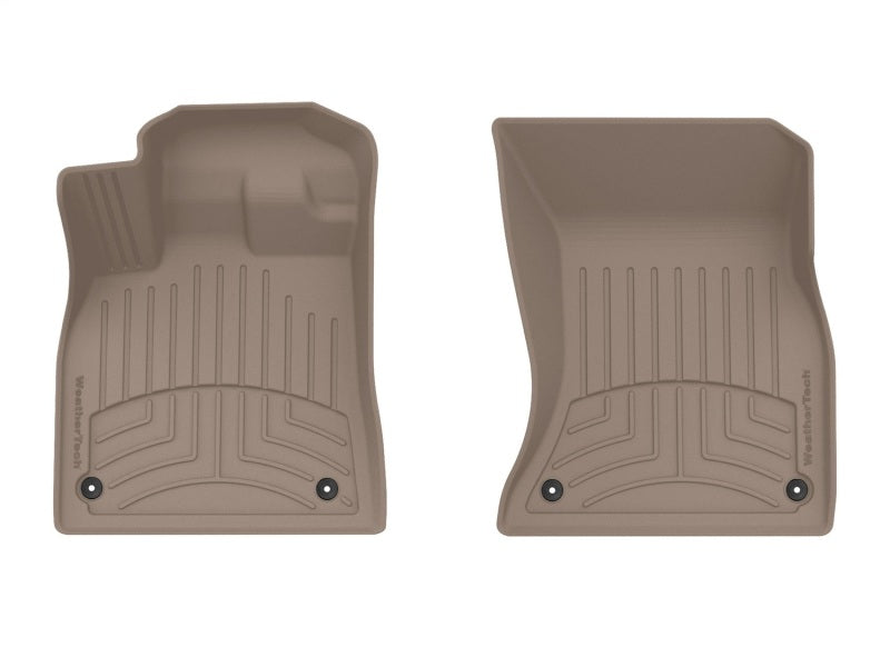 WeatherTech Front FloorLiner HP for 2018-2019 Audi Q5 and SQ5 – Tan, Part Number 4511461IM
