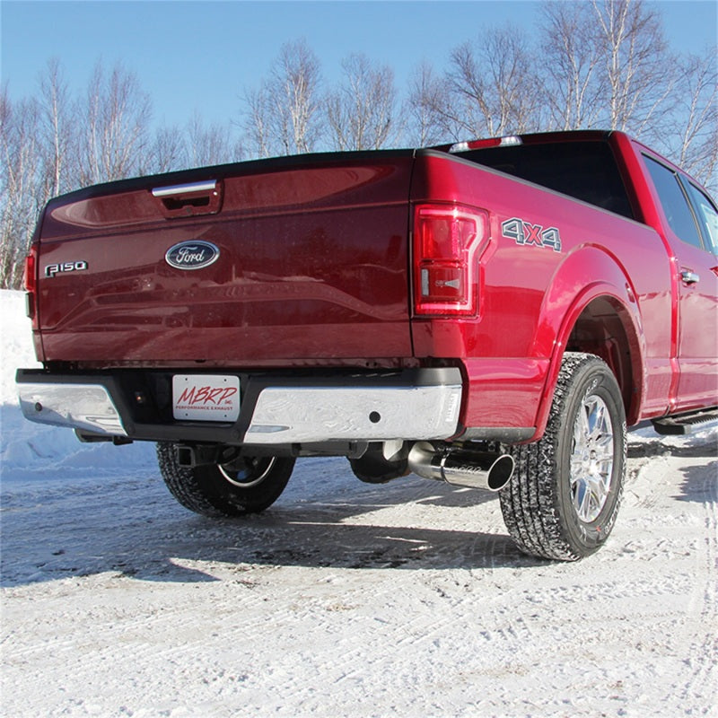 MBRP 2015 Ford F-150 2.7L / 3.5L EcoBoost 4in Cat Back Single Side Alum Exhaust System-SR1 Performance