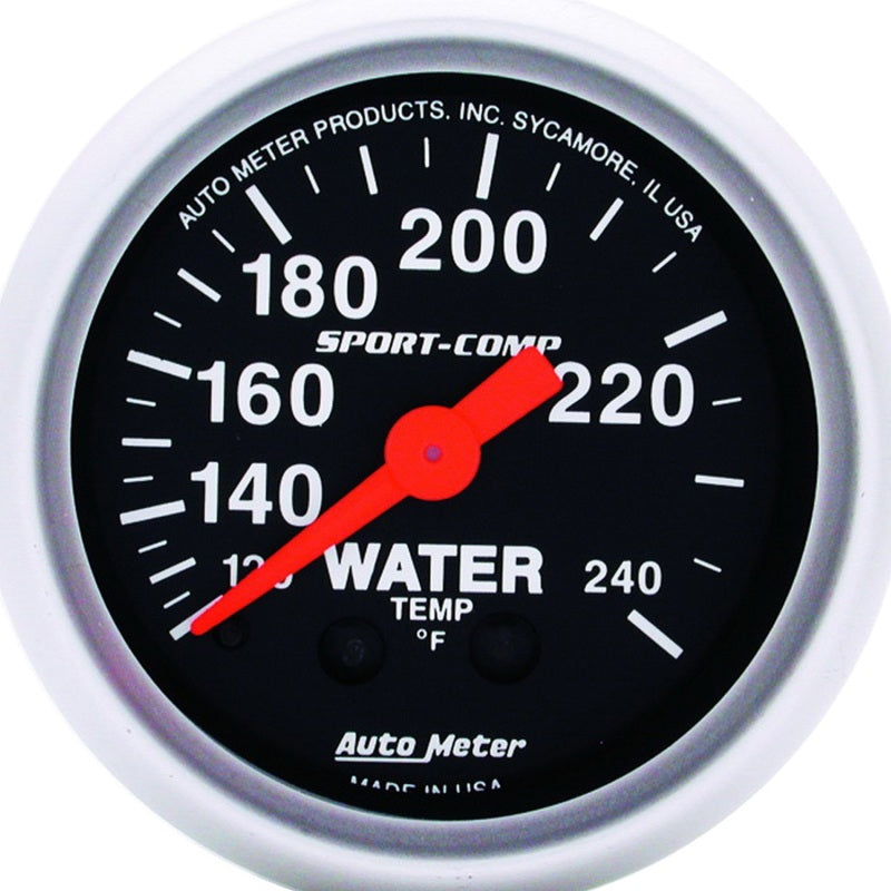 Autometer Sport-Comp 52.4mm 120-240 F Mech 2in Water Temp-SR1 Performance