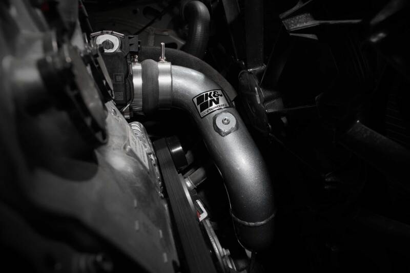 K&N 23-24 GM Colorado/Canyon 2.7L L4 Charge Pipe - Aluminum Tube - Gunmetal Gray-SR1 Performance