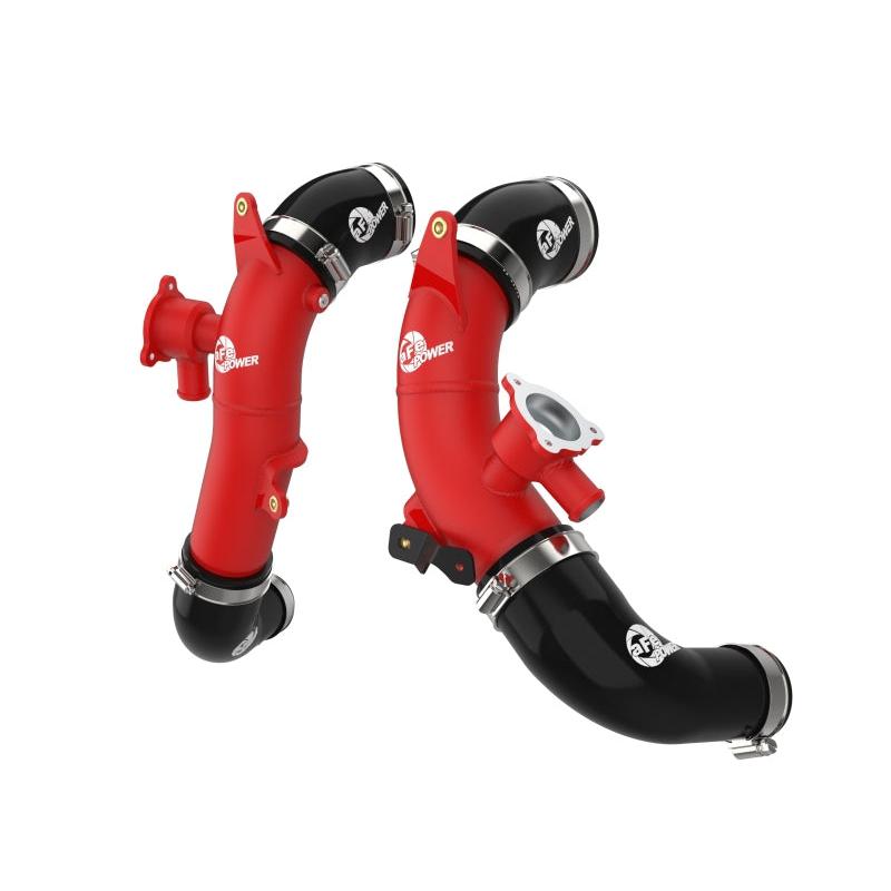 aFe 23-24 Toyota Sequoia V6-3.4L Hybrid BladeRunner 2.5in Aluminum Hot Charge Pipe - Red-SR1 Performance