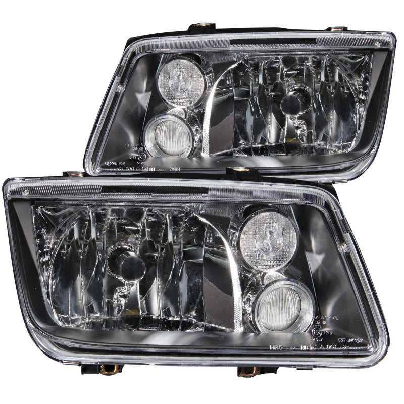 ANZO 1999-2005 Volkswagen Jetta Crystal Headlights Black w/o Bulbs-SR1 Performance