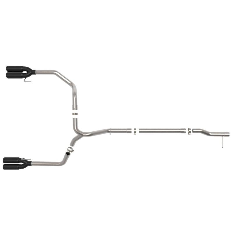 aFe 23-24 GM Trucks L6-3.0L (td) LZ0 Vulcan Series 3in 304 SS DPF-Back Exhaust System w/ Black Tip-SR1 Performance