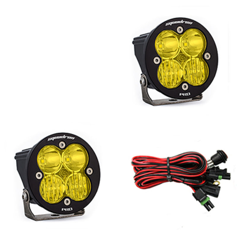 Baja Designs Squadron R Pro Driving/Combo Pair LED Light Pods - Amber-SR1 Performance