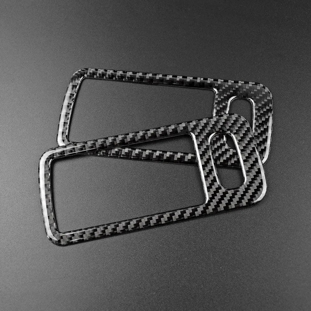 2pcs Set Carbon Fiber Interior Door Handle Trim Overlay For Ford Mustang 2010-2014 - carbonaddons Carbon Fiber Parts, Accessories, Upgrades, Mods