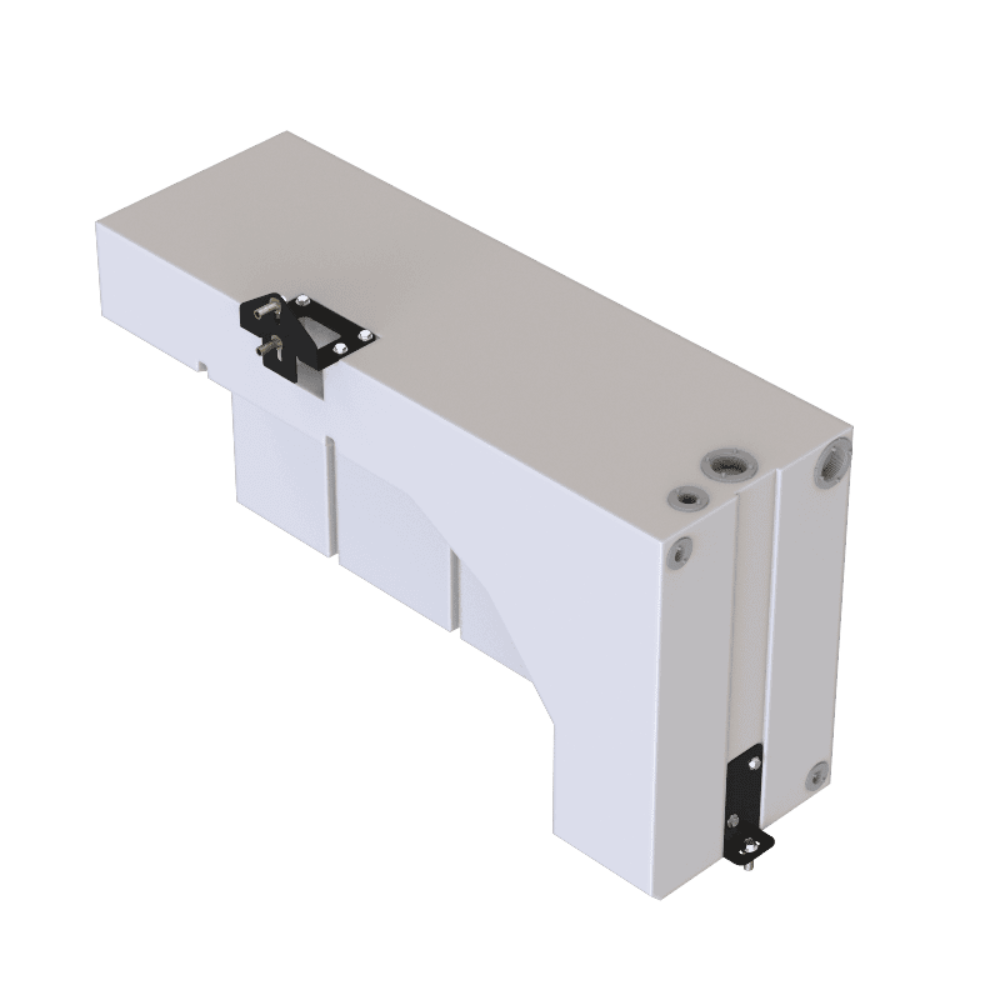 An SB 34 Gallon Wheel Well Water Tank (Drivers Side) for 2013-2025 Dodge / RAM Promaster 1500, 2500, 3500 136", 159" and 159" EXT designed for installation on the driver's side of certain Dodge / RAM Promaster models.