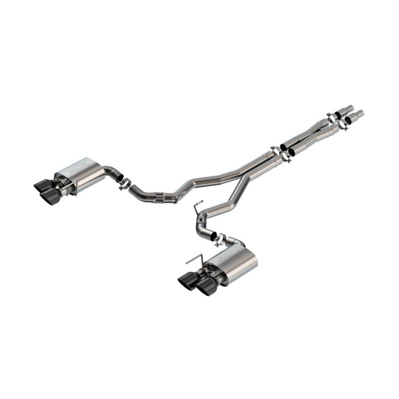 Borla 2024 Ford Mustang Dark Horse 5.0L V8 w/Active Exhaust ATAK Cat-Back Exhaust System - BC Tips-SR1 Performance