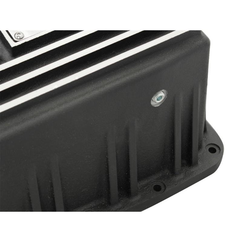 aFe Power Transmission Pan Black Machined 09-14 Ford 6R80 F-150 Trucks-SR1 Performance