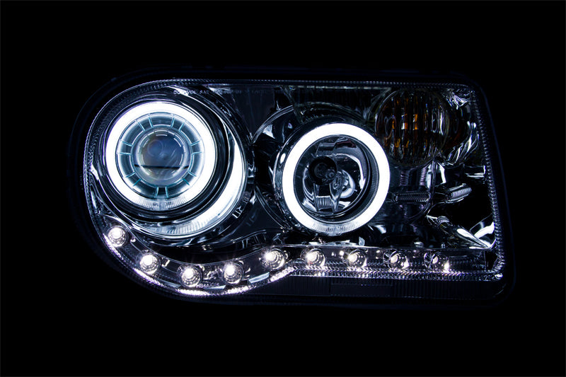 ANZO 2005-2010 Chrysler 300C Projector Headlights w/ Halo Chrome (CCFL) G2-SR1 Performance