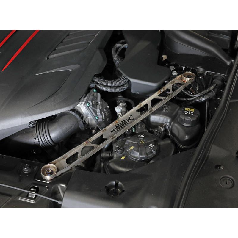 aFe CONTROL 304 Stainless Steel Front Suspension Strut Brace Raw - Toyota GR Supra (A90) 20-21-SR1 Performance