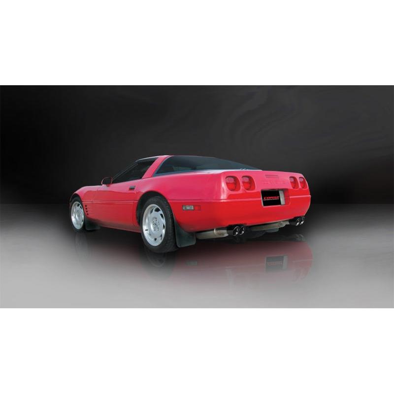 Corsa 1986-1991 Chevrolet Corvette C4 5.7L V8 L98 Black Sport Cat-Back Exhaust-SR1 Performance