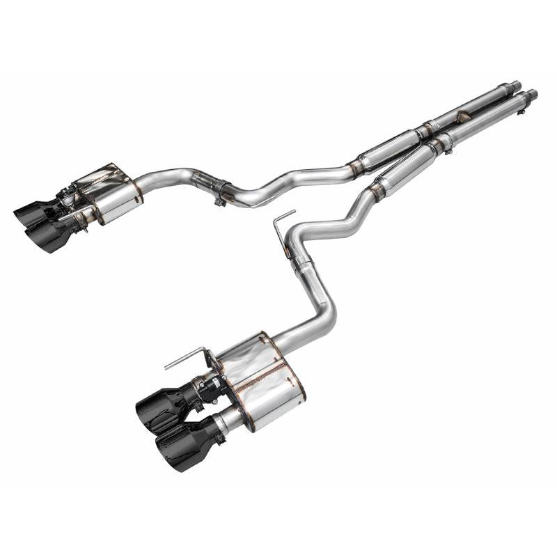 AWE 2024 Ford Mustang Dark Horse S650 RWD SwitchPath Catback Exhaust w/ Quad Diamond Black Tips-SR1 Performance