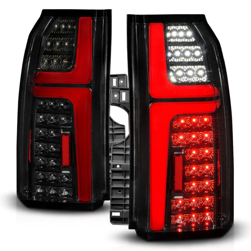 ANZO 15-20 Chevrolet Tahoe Sequential LED Tube Taillights Black-SR1 Performance