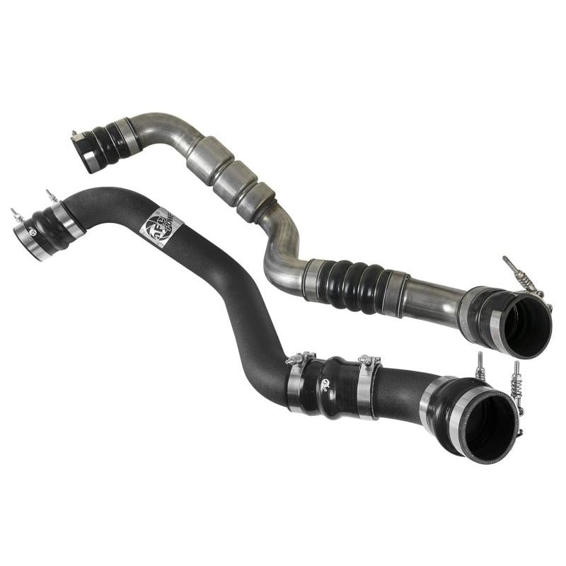 aFe Bladerunner Intercooler Tube Hot Side 3in 17-18 GM Diesel Trucks V8-6.6L (td) L5P - Black-SR1 Performance
